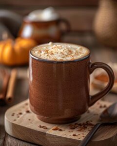 "Ingredients arranged for iced pumpkin cream chai tea latte recipe preparation"