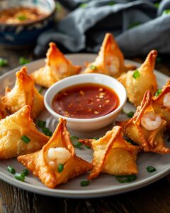 "Preparing ingredients for a delicious shrimp rangoon recipe on a kitchen counter."