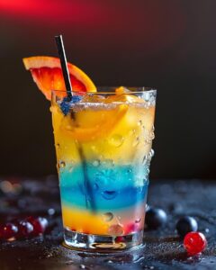 "Step-by-step Kenny Cooler recipe diagram for beginners and cocktail aficionados."