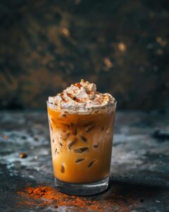 "Step-by-step guide to making a pumpkin chai tea latte Starbucks recipe."