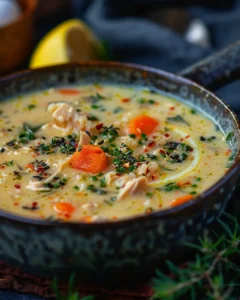 lemon rice soup recipe