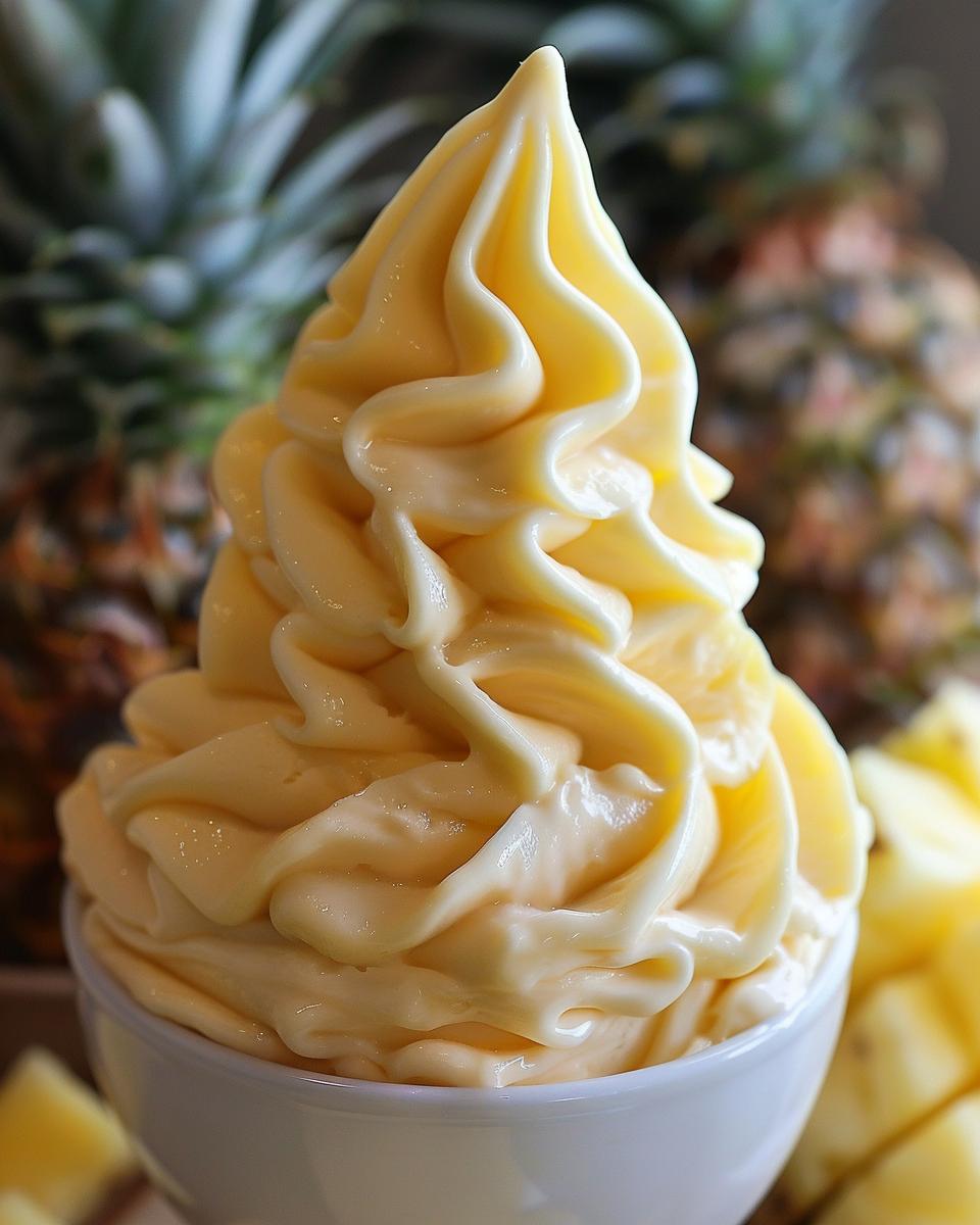 "Man preparing Dole Whip using Ninja Creami recipe for a perfect frozen delight."