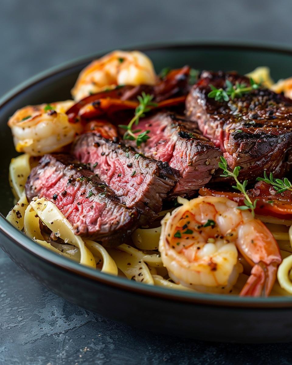 Steak and Shrimp Alfredo: Easy Gourmet Dinner at Home