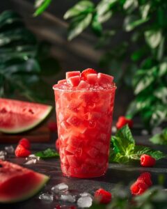 "Learn the top Dunkin Refreshers recipe for a Raspberry Watermelon refresher creation."