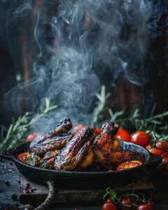 "Delicious non seafood chicken boil recipe being prepared on a kitchen counter."