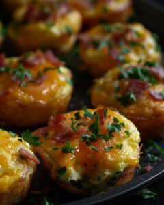 "Chef preparing Dunkin omelet bites recipe in a modern kitchen setting."