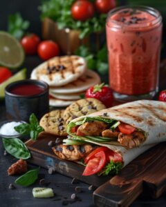 "Teen preparing healthy lunch ideas for teens in a bright kitchen."