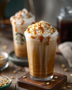 "Barista demonstrating preparation basics for the best Starbucks drinks at a café counter."