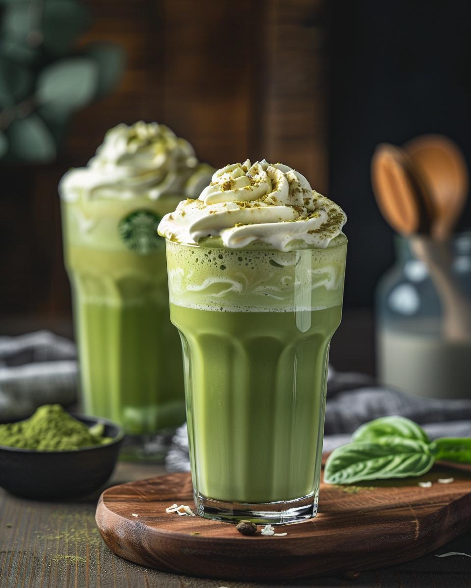 "Barista demonstrating preparation basics for Starbucks green tea drinks in a modern cafe."