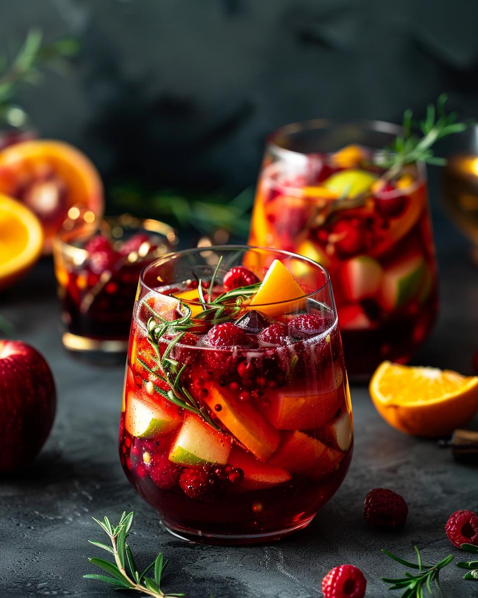 A pitcher and glasses of the best sangria recipe with fresh fruit slices.