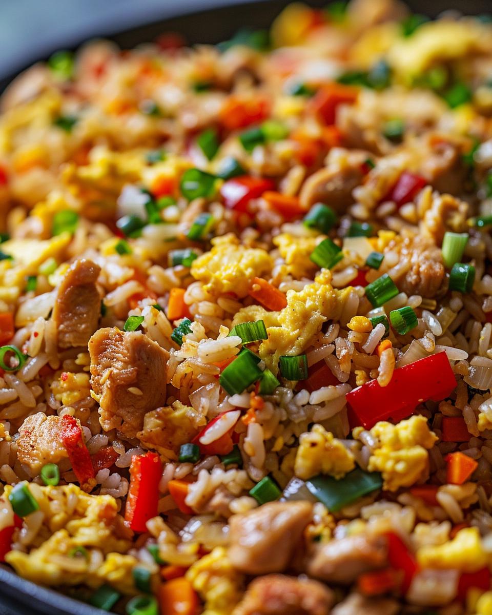 Easy recipe for fried rice: ingredients and difficulty level, suitable for beginners.