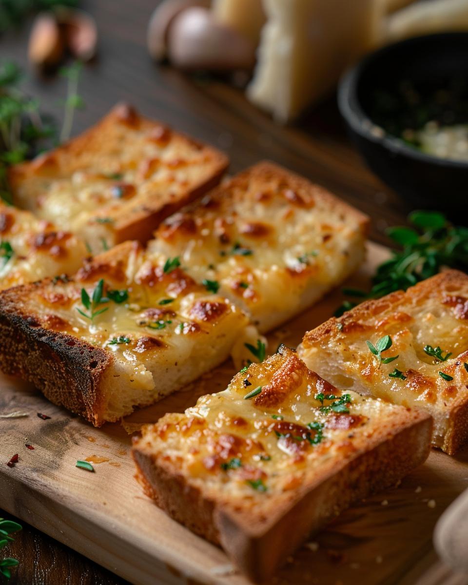 "Easy garlic bread recipe ingredients and tools; perfect for beginner cooks. Simple, delicious steps."