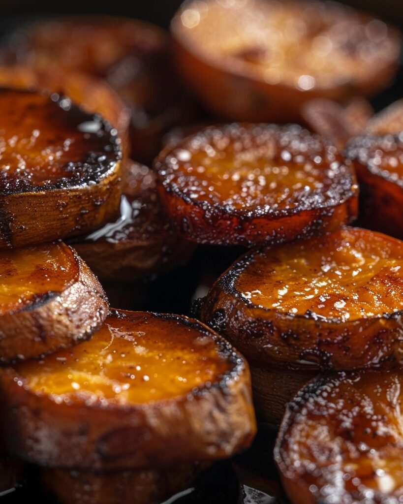 A child preparing a candied sweet potatoes recipe with easy-to-find ingredients.