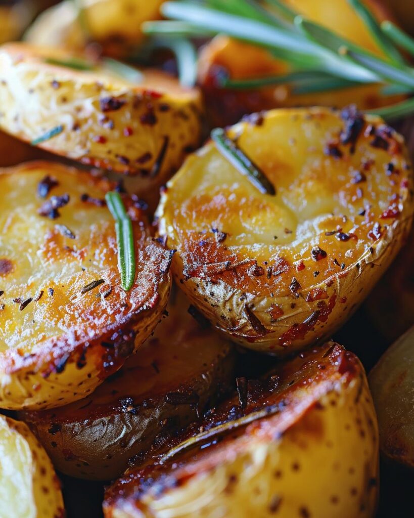 Person preparing Nevas potatoes recipe in a kitchen with fresh ingredients on the counter.