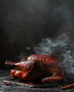 "Smoked whole chicken recipe steps, ingredients, and difficulty level for beginners and experts."