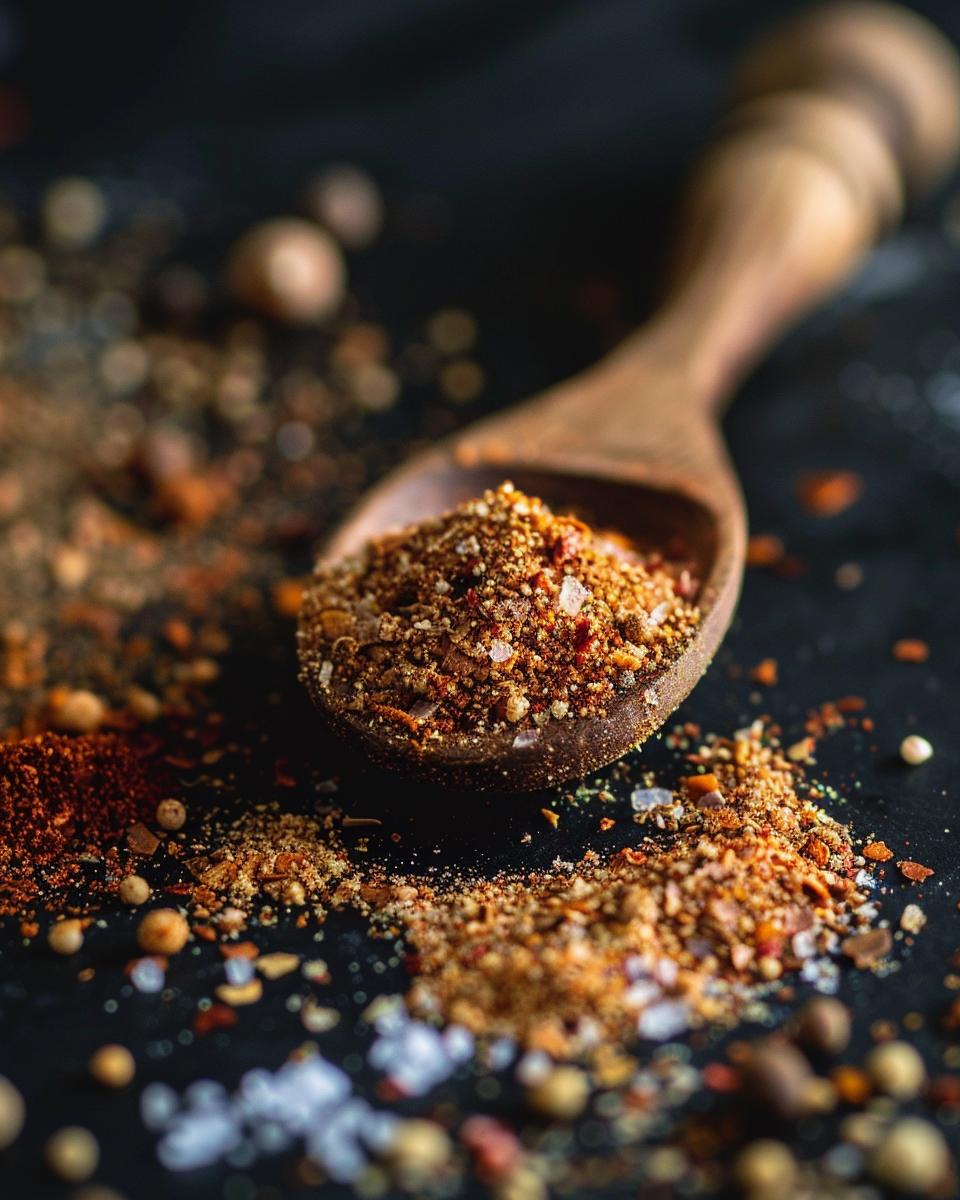 "Simple chicken taco seasoning recipe ingredients for beginners, featuring spices and herbs."