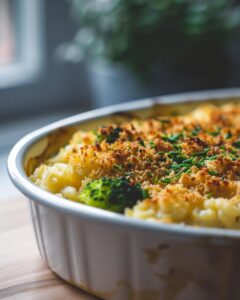 "Easy broccoli rice casserole recipe, ingredients and steps for beginner cooks, simple and delicious."