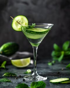 A refreshing cucumber martini recipe with ingredients and difficulty level for all skill levels.