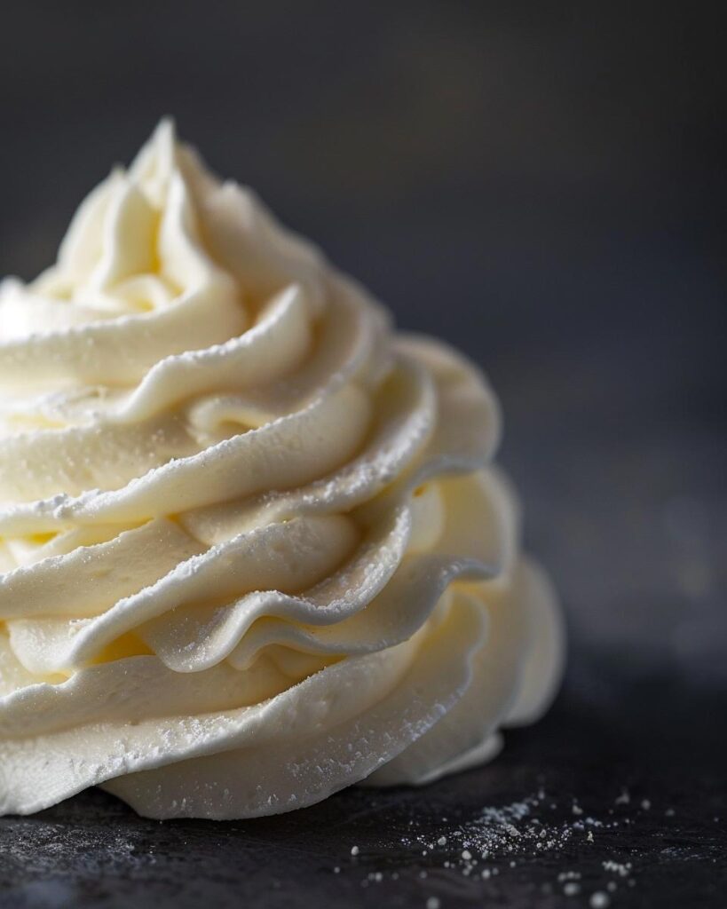 "Ingredients and utensils needed for an American buttercream recipe on a kitchen counter."