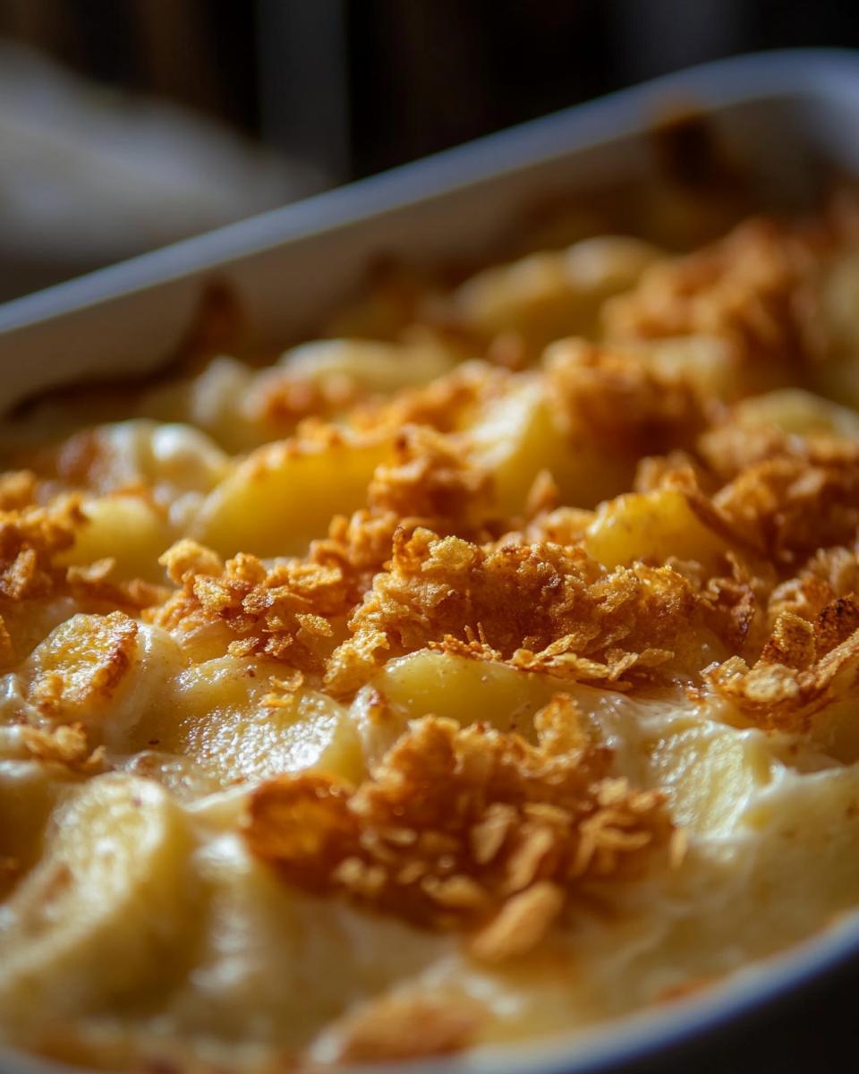 "Funeral potatoes recipe easy to make with common ingredients for any skill level."