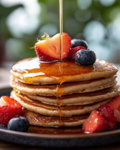 "Easy whole wheat pancake recipe for beginners with simple ingredients and minimal tools."