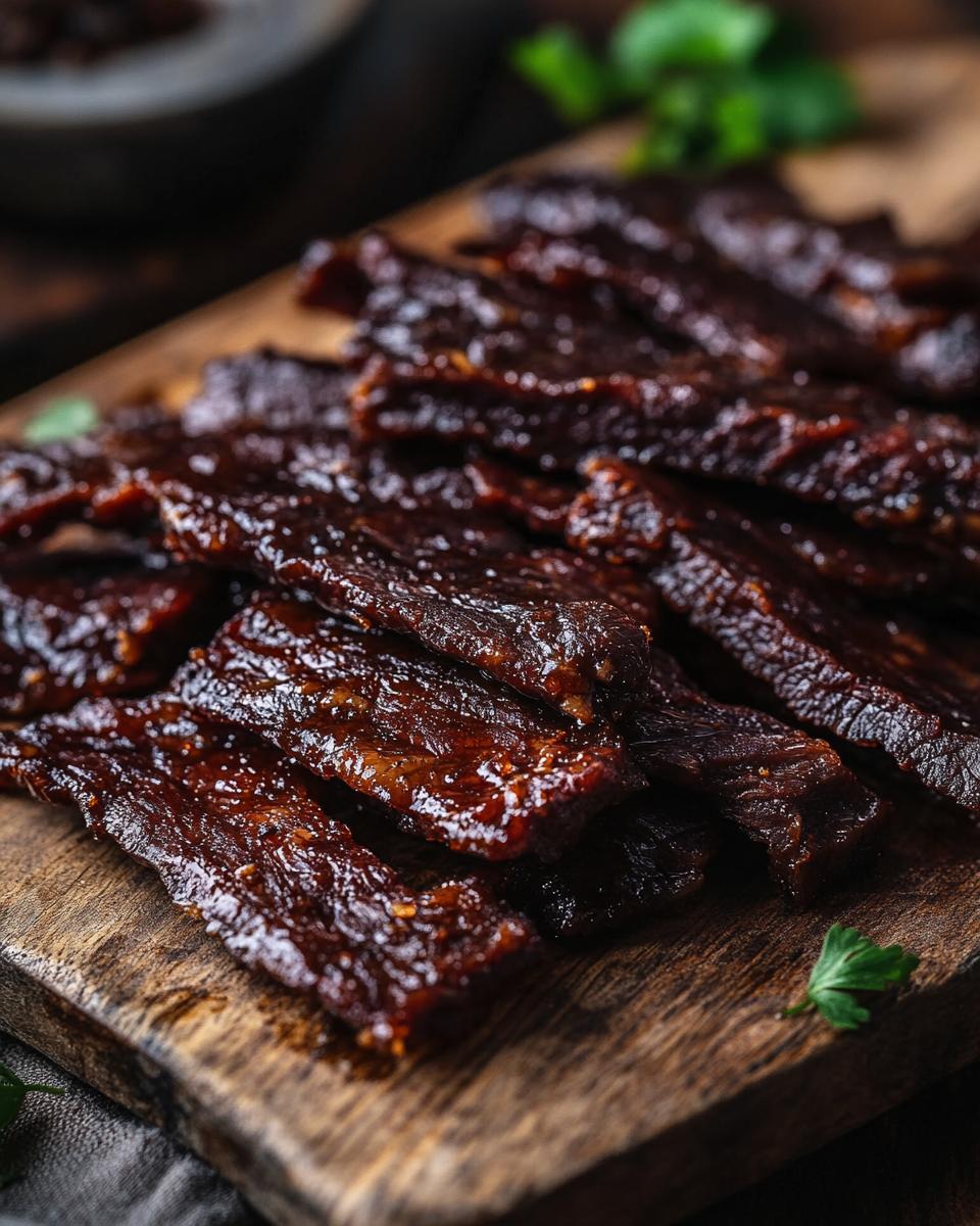 "Step-by-step teriyaki jerky recipe: Easy instructions and ingredients for beginners."