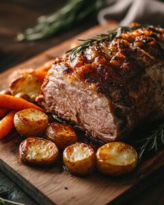 "Beginner-friendly pork rib roast recipe with essential ingredients and step-by-step instructions."